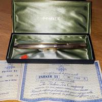 PENNA PARKER 51  STILOGRAFICA LAMINATA ORO 