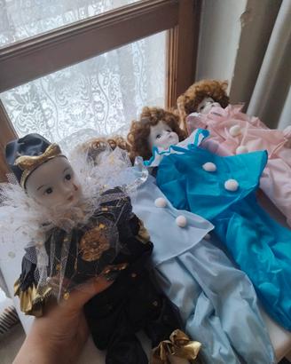 N.4 BAMBOLE DI PORCELLANA COLLEZIONE CEPPIRATTI