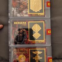 Planet Manga Black gold icons collection