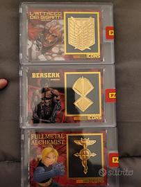 Planet Manga Black gold icons collection