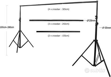 Supporto Fondale

con teli fotografia set