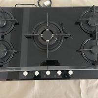Piano cottura a gas Franke 5 fuochi – vetro nero