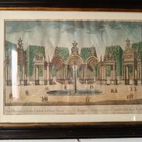 Quadro_stampa antica La Venaria Reale del 1737