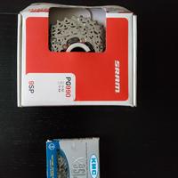 Cassetta Sram PG990 11-32 9V + Catena KMC X9SL 9v