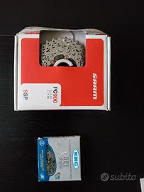 Cassetta Sram PG990 11-32 9V + Catena KMC X9SL 9v