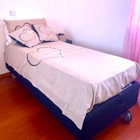 Letto contenitore signolo con materasso