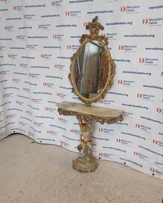Consolle con Specchio stile Barocco Veneziano