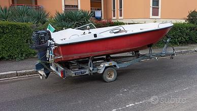 Barca a motore Mercury 25 cv 