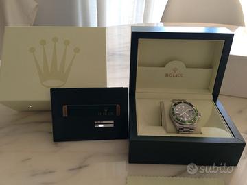 Rolex submariner ghiera verde full set
