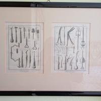 incisioni storiche ferri chirurgici fine 700