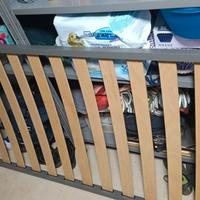 letto singolo doghe in legno come da foto