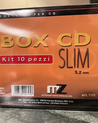Kit 10 box slim per CD