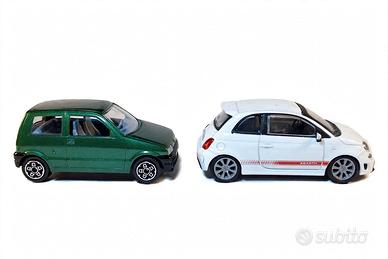 Lotto 2 Modellini Fiat Cinquecento + 500 Abarth - 