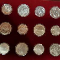 lotto 28 monete argento '900 russia rubli olimpiad