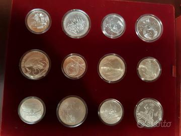 lotto 28 monete argento '900 russia rubli olimpiad