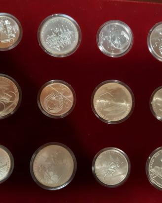 lotto 28 monete argento '900 russia rubli olimpiad