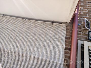Tenda a rullo bambù tapparella bianco 