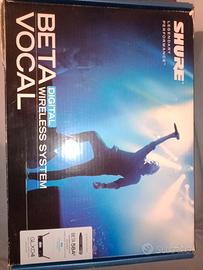 Microfono Shure Beta 58A e GLXD4 Digital Wireles