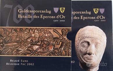 Divisionale euro BELGIO 2002 + medaglia