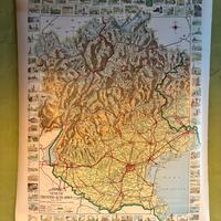 Grande cartina vintage Veneto Trentino Alto Adige