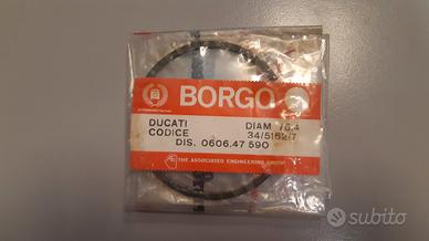 Set fasce elastiche Ø 76,4 mm BORGO per Ducati 350