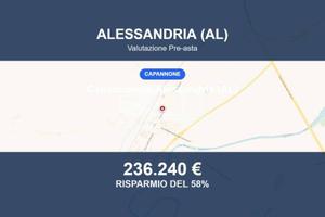 Immobile in asta di 2055 m² a Alessandria