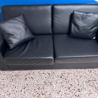 Divani in Ecopelle nera, per salotto/sala d’attesa