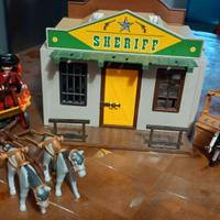 Banca e prigione Playmobil con diligenza