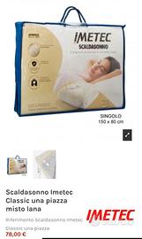 Scaldasonn Imetec Classic 1piazza mistolana 150x80