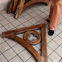 STAFFE DI LEGNO ANTICHE