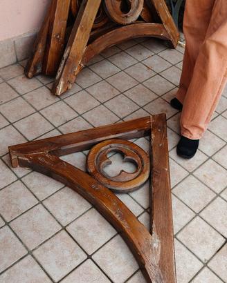 STAFFE DI LEGNO ANTICHE