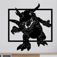 Greymon Digimon quadro in metallo 