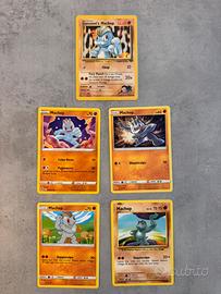 Lotto carte Pokemon Machop