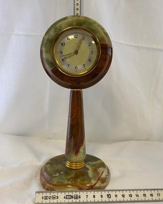 Orologio da camino in onice
