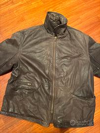 Giubbotto pelle imbottito moto