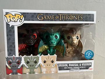 Funko Pop! Got - Drogon, Rhaegal & Viserion 3-Pack