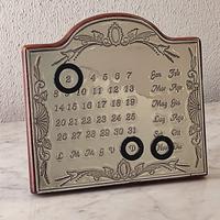 Calendario perpetuo in argento