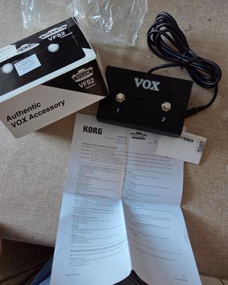 Footswitch Vox VFS 2 nuovo