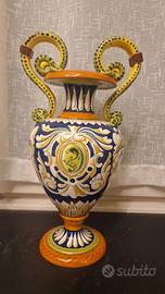 Vaso  ceramica maiolica Carraresi & Lucchesi 