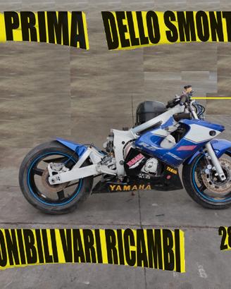 YAMAHA R6 ANNO 1999 SERIE  1999-2000 x RICAMBI