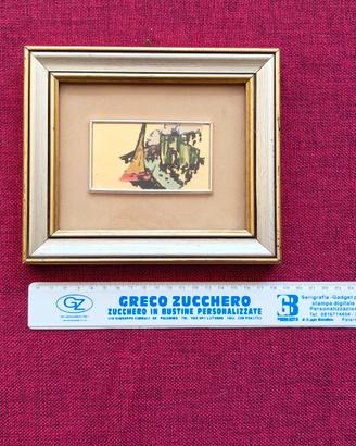 Quadretto artistico di Ciro Vizioli dipinto a mano