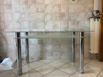 Tavolo in vetro/cristallo moderno - come nuovo