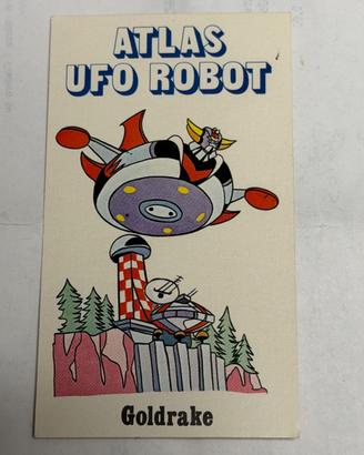 ADESIVO VINTAGE ATLAS UFO ROBOT GOLDRAKE 1978 ORIG
