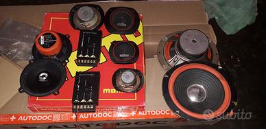 altoparlanti + crossover + sub auto