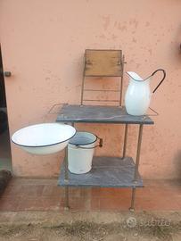 toilette lavabo da camera antico