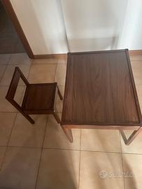Tavolino completo di sedia per Bambini.