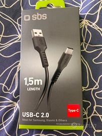 Cavo USB-C 2.0 per Iphone/Samsung/Xiaomi  1,5m
