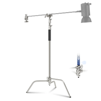 2 neewer c-stand professionale giraffa 320cm