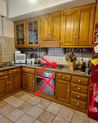  Cucina in rovere 264x219 cm 
