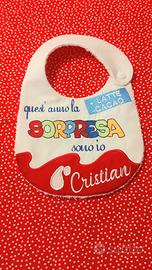 bavaglino personalizzato fatto a mano 